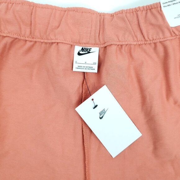 Nike Women's Loose Fit High Rise Jersey Shorts Madder Root DM6728-827 - Picture 10 of 11